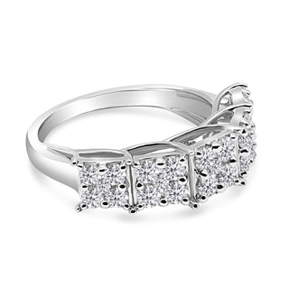 1.138 CTW LGD Diamond Quintuple Set Ring | Neptunes Jewelry.