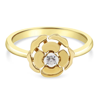 Diamond Inspired Flower Ring