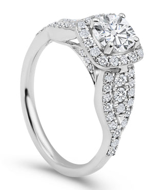 1.499 CTW LGD Diamond Halo Engagement Ring | Neptunes Jewelry