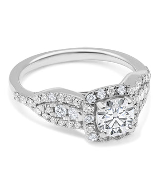 1.499 CTW LGD Diamond Halo Engagement Ring | Neptunes Jewelry