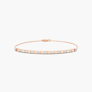 14K Rose Gold Abyss Lab-Created Diamond Bangle Bracelet