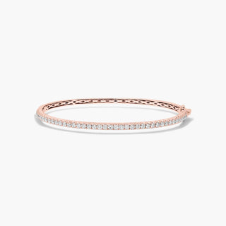 Elegant gold and diamond bangle design