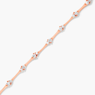 14K Rose Gold Luminance Lab-Created Diamond Bracelet