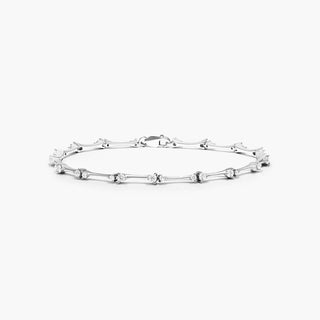 14K White Gold Luminance Lab-Created Diamond Bracelet