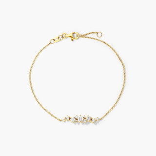 14K Yellow Gold Cosmos Diamond Bracelet