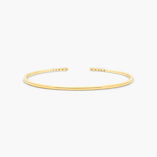 14K Yellow Gold Splendor Diamond Bangle Bracelet