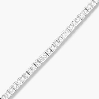 14K White Gold Princess Cut Diamond Tennis Bracelet (5.00 CTW - H-I / SI1-SI2)