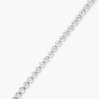 Platinum Three Prong Diamond Tennis Bracelet (2 CTW - H-I / SI1-SI2)