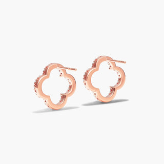 14K Rose Gold Dazzle Stack Lab-Created Diamond Stud Earrings