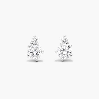 14K White Gold Cosmos Lab-Created Diamond Stud Earrings