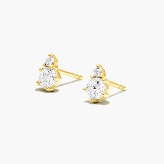 14K Yellow Gold Cosmos Lab-Created Diamond Stud Earrings