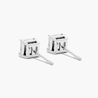 Platinum Asscher Cut Diamond Stud Earrings (0.25 CTW - H-I / SI1-SI2)