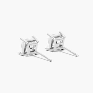 Platinum Princess Cut Diamond Stud Earrings (2.00 CTW - H-I / SI1-SI2)