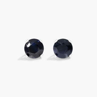 14K White Gold Sapphire Birthstone Earrings