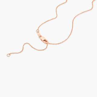 14K Rose Gold Abyss Lab-Created Diamond Bar Necklace