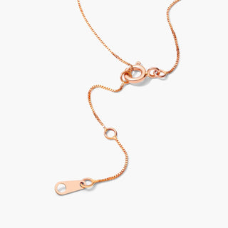 14K Rose Gold Lab-Created Diamond Graduated V Shape Bar Necklace