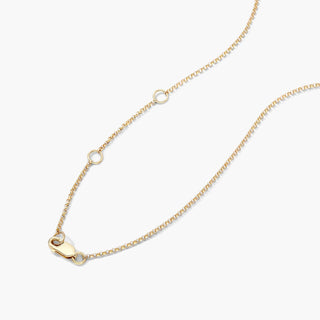 14K Yellow Gold Baguette And Round Diamond Flower Necklace