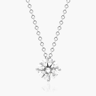 Platinum Kite Set Solitaire Lab Created Diamond Pendant (0.25 CTW - F-G / VS2-SI1)