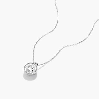 Platinum Milgrain Bezel Diamond Pendant (0.25 CTW - H-I / SI1-SI2)