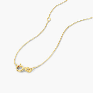 14K Yellow Gold Citrine Birthstone Necklace