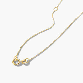 14K Yellow Gold Oval Citrine Birthstone Necklace