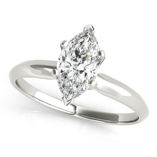 Luxury solitaire ring with a diamond center stone