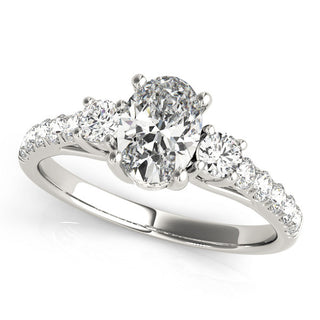 ENGAGEMENT RINGS 3 STONE OVAL