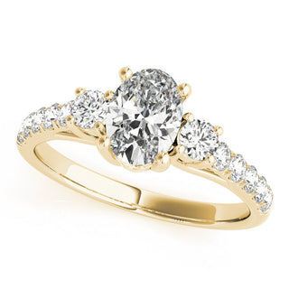 ENGAGEMENT RINGS 3 STONE OVAL