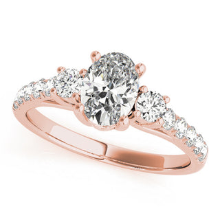 ENGAGEMENT RINGS 3 STONE OVAL