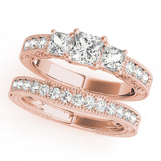 ENGAGEMENT RINGS 3 STONE PRINCESS