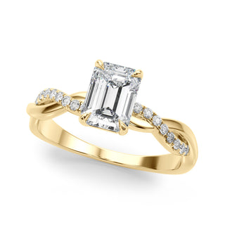 ENGAGEMENT RINGS EMERALD CUT CENTER