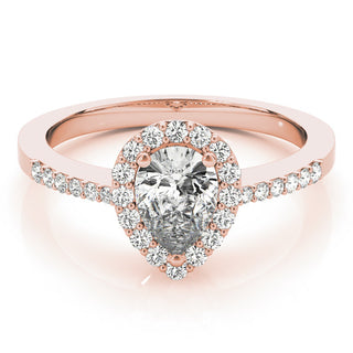 ENGAGEMENT RINGS HALO PEAR & TRILLION