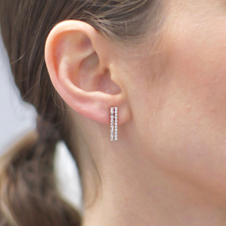 2.421 LGD Stick Stud Earrings