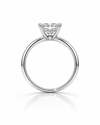 2 Carat Princess Cut Diamond Engagement Ring in 18k White Gold