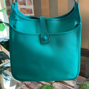 HERMES Teal Blue Clemence Evelyne Gen lll  TS3003