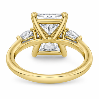Radiant Trinity Pear Engagement Ring