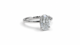 Classic Oval Solitaire Diamond Engagement Ring