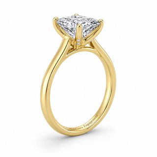 Solitaire Princess Cut Diamond Engagement Ring