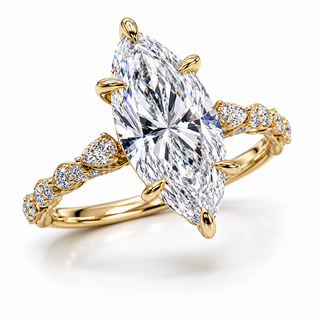 Marquise Cut Diamond Engagement Ring