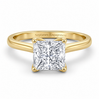 Solitaire Princess Cut Diamond Engagement Ring
