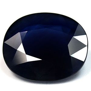 17.47 Carat Oval Cut Blue Sapphire