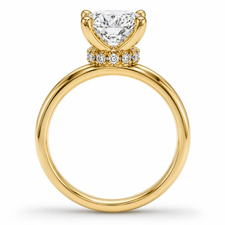 Neptune Radiant Crown Diamond Engagement Ring