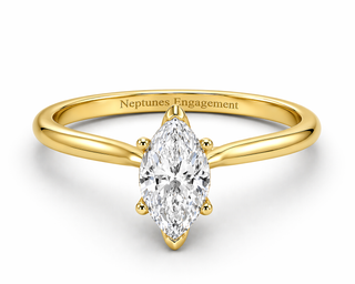 Marquise Diamond Solitaire Engagement Ring