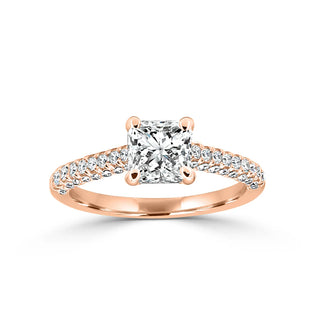 Stunning MicroPave Style Engagement Ring