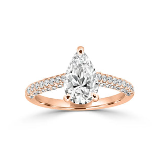 Stunning MicroPave Style Engagement Ring