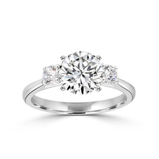 Classic Trellis Three Stone Engagement Ring