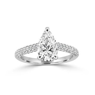 Stunning MicroPave Style Engagement Ring