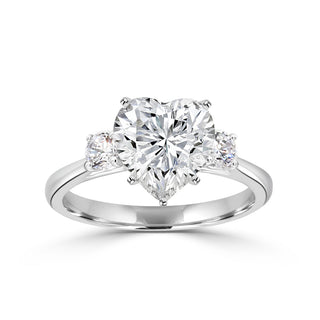 Classic Trellis Three Stone Engagement Ring