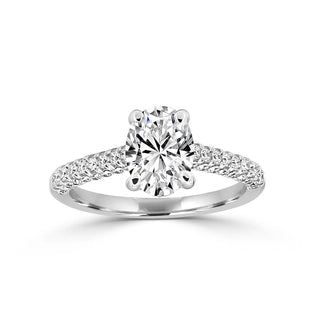 Stunning MicroPave Style Engagement Ring