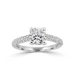 Stunning MicroPave Style Engagement Ring